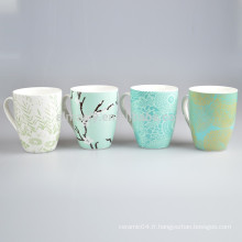 Tasses en porcelaine de couleur différente tasse tasse à café en céramique